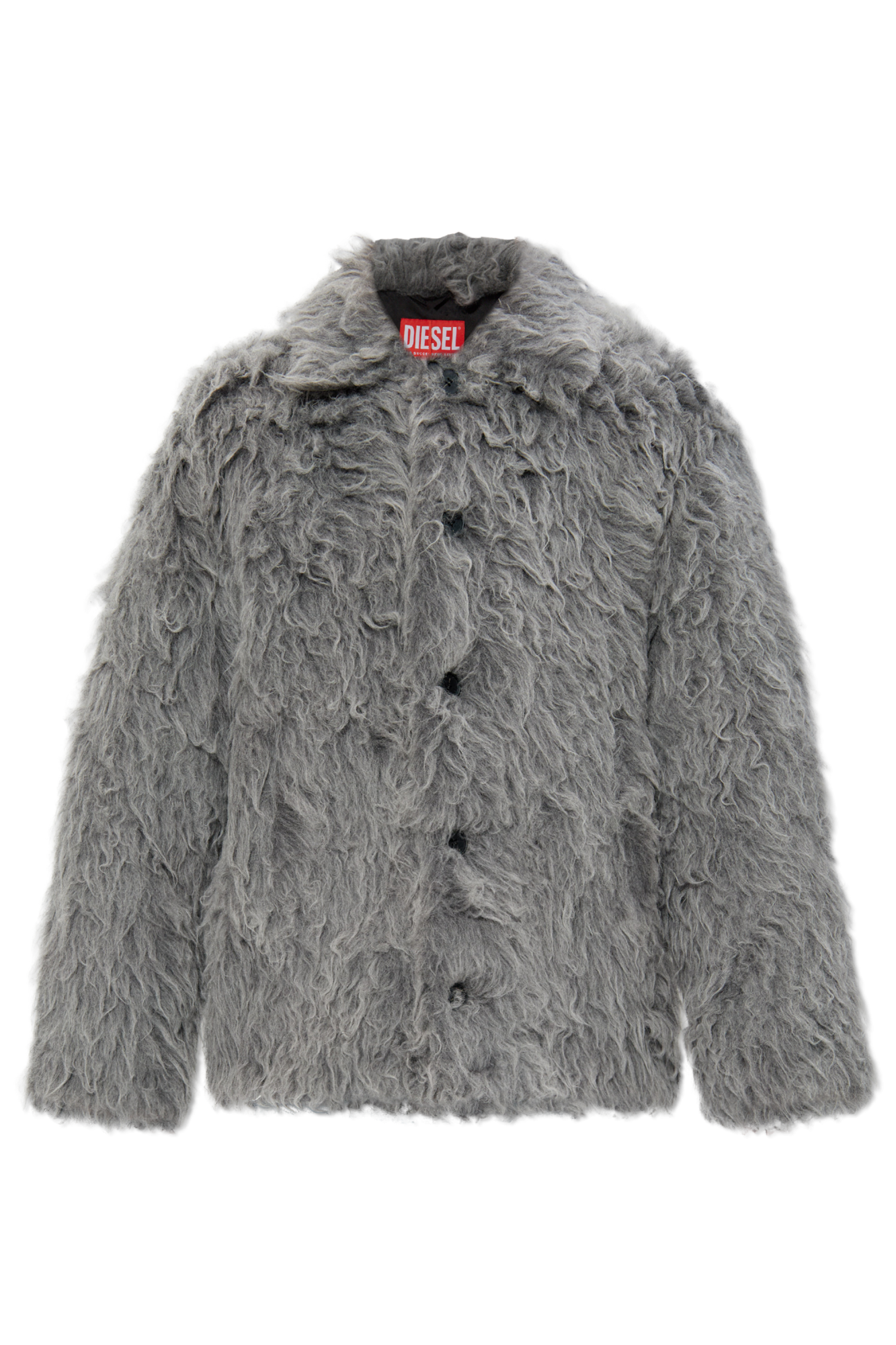 ジャケット・アウター REFLEM large buckle fur jacket Diesel Faux fur 